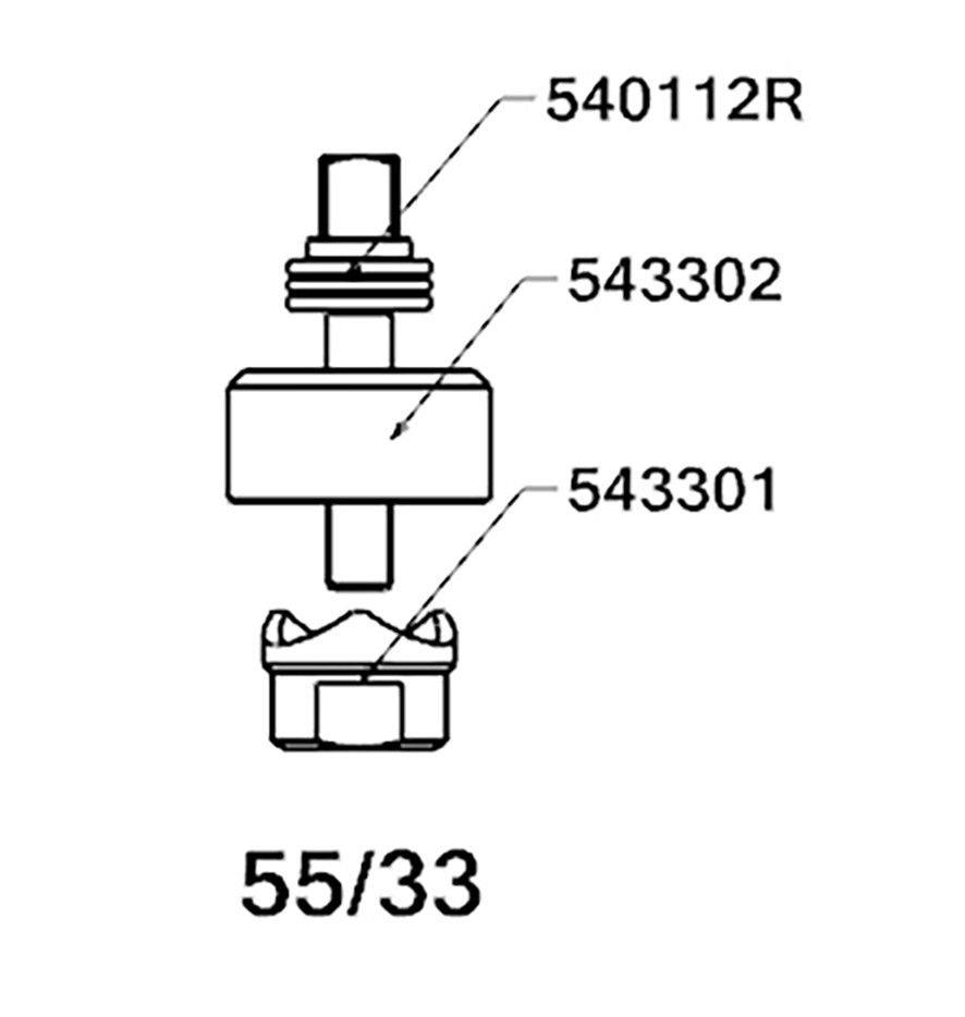 PERFORADOR REDONDO PARA CHAPA  CON RODAMIENTO FORZA SERIE 55
